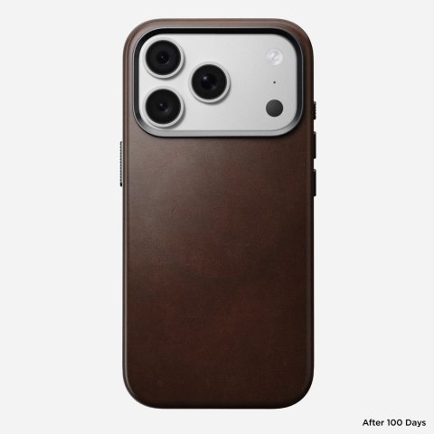 NOMAD Traditional Leather Case - etui do iPhone 18 Pro / 17 Pro kompatybilne z MagSafe, skóra Horween (rustic brown)