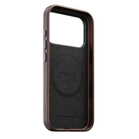 NOMAD Traditional Leather Case - etui do iPhone 18 Pro / 17 Pro kompatybilne z MagSafe, skóra Horween (rustic brown)