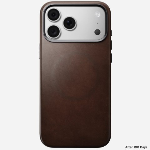 NOMAD Traditional Leather Case - etui do iPhone 18 Pro Max / 17 Pro Max kompatybilne z MagSafe, skóra Horween (rustic brown)