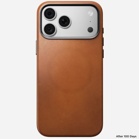 NOMAD Traditional Leather Case - etui do iPhone 18 Pro Max / 17 Pro Max kompatybilne z MagSafe, skóra Horween (saddle)