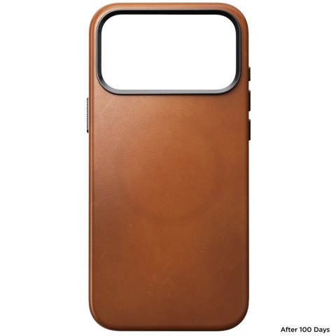 NOMAD Traditional Leather Case - etui do iPhone 18 Pro Max / 17 Pro Max kompatybilne z MagSafe, skóra Horween (saddle)
