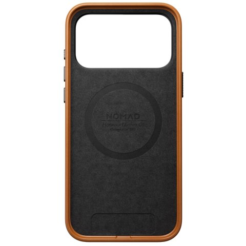NOMAD Traditional Leather Case - etui do iPhone 18 Pro Max / 17 Pro Max kompatybilne z MagSafe, skóra Horween (saddle)