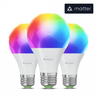 Nanoleaf Essentials Smart Bulbs - zestaw 3 żarówek A19-A60-E27 (technologia Matter) [eol]
