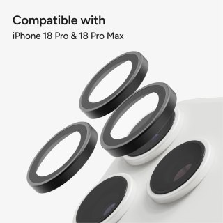 ZAGG Invisibleshield Camera Rings - szkła ochronne na obiektyw do iPhone 18 Pro / 18 Pro Max (3 sztuki) (black)