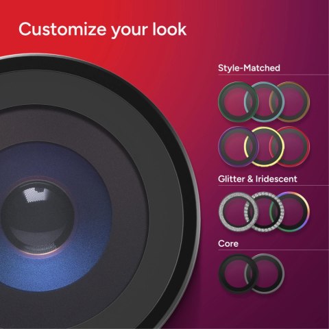 ZAGG Invisibleshield Camera Rings - szkła ochronne na obiektyw do iPhone 18 Pro / 18 Pro Max (3 sztuki) (black)