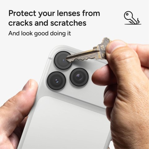 ZAGG Invisibleshield Camera Rings - szkła ochronne na obiektyw do iPhone 18 Pro / 18 Pro Max (3 sztuki) (black)