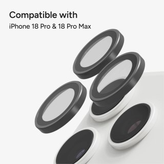 ZAGG Invisibleshield Camera Rings - szkła ochronne na obiektyw do iPhone 18 Pro / 18 Pro Max (3 sztuki) (silver)