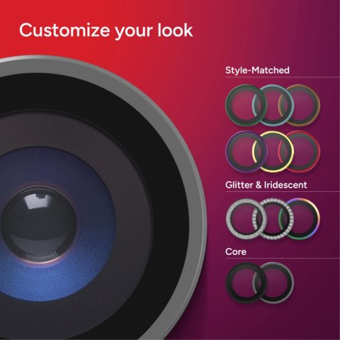 ZAGG Invisibleshield Camera Rings - szkła ochronne na obiektyw do iPhone 18 Pro / 18 Pro Max (3 sztuki) (silver)