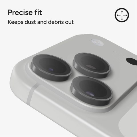 ZAGG Invisibleshield Camera Rings - szkła ochronne na obiektyw do iPhone 18 Pro / 18 Pro Max (3 sztuki) (silver)
