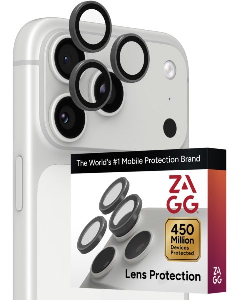 ZAGG Invisibleshield Camera Rings - szkła ochronne na obiektyw do iPhone 18 Pro / 18 Pro Max (3 sztuki) (silver)