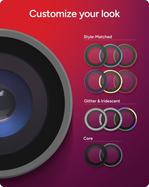 ZAGG Invisibleshield Camera Rings - szkła ochronne na obiektyw do iPhone 18 Pro / 18 Pro Max (3 sztuki) (silver)