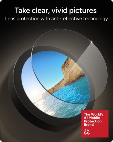 ZAGG Invisibleshield Camera Rings - szkła ochronne na obiektyw do iPhone 18 Pro / 18 Pro Max (3 sztuki) (silver)