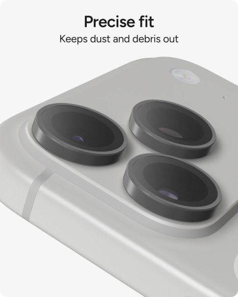 ZAGG Invisibleshield Camera Rings - szkła ochronne na obiektyw do iPhone 18 Pro / 18 Pro Max (3 sztuki) (silver)