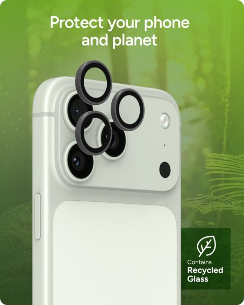 ZAGG Invisibleshield Camera Rings - szkła ochronne na obiektyw do iPhone 18 Pro / 18 Pro Max (3 sztuki) (silver)