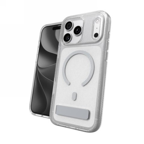 ZAGG Milan Snap KS - etui do iPhone 18 Pro Max / 17 Pro Max kompatybilne z MagSafe (glitter silver)