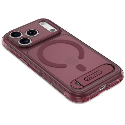 Decoded AntiMicrobial Hybrid Stand Backcover - etui do iPhone 18 Pro Max / 17 Pro Max kompatybilne z MagSafe (rose quartz)