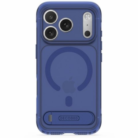 Decoded AntiMicrobial Hybrid Stand Backcover - etui z podstawką do iPhone 18 Pro / 17 Pro kompatybilne z MagSafe (atlantic blue)