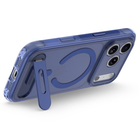 Decoded AntiMicrobial Hybrid Stand Backcover - etui z podstawką do iPhone 18 Pro / 17 Pro kompatybilne z MagSafe (atlantic blue)