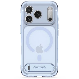 Decoded AntiMicrobial Hybrid Stand Backcover - etui z podstawką do iPhone 18 Pro / 17 Pro kompatybilne z MagSafe (clear navy)