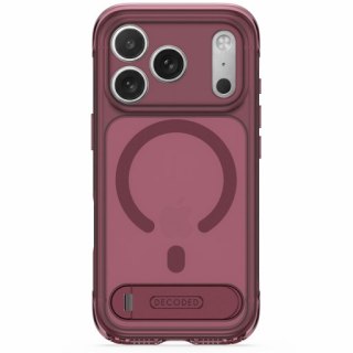 Decoded AntiMicrobial Hybrid Stand Backcover - etui z podstawką do iPhone 18 Pro / 17 Pro kompatybilne z MagSafe (rose quartz)