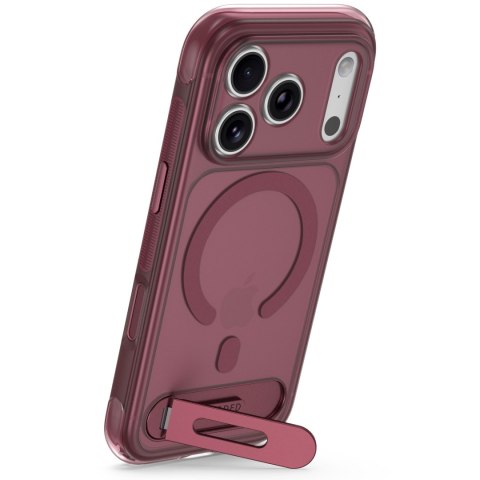 Decoded AntiMicrobial Hybrid Stand Backcover - etui z podstawką do iPhone 18 Pro / 17 Pro kompatybilne z MagSafe (rose quartz)