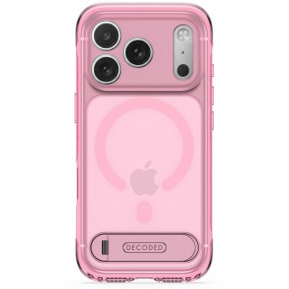 Decoded AntiMicrobial Hybrid Stand Backcover - etui z podstawką do iPhone 18 Pro Max / 17 Pro Max kompatybilne z MagSafe (clear 