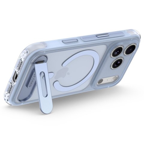 Decoded AntiMicrobial Hybrid Stand Backcover - etui z podstawką do iPhone 18 Pro Max / 17 Pro Max kompatybilne z MagSafe (clear 