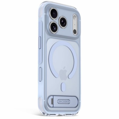 Decoded AntiMicrobial Hybrid Stand Backcover - etui z podstawką do iPhone 18 Pro Max / 17 Pro Max kompatybilne z MagSafe (clear 