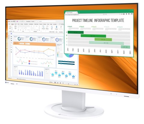 EIZO FlexScan EV2400R-WT - monitor 23,8", 1920 x 1080, FullHD, 16:9, 7 lat gwarancji (Biały)