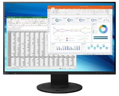 EIZO FlexScan EV2410R-BK - monitor 24,1", 1920 x 1200, FullHD, 16:10, 7 lat gwarancji (czarny)