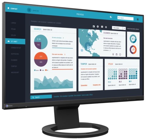 EIZO FlexScan EV2490-BK - monitor 23,8", 1920 x 1080, FullHD, 16:9 (czarny)
