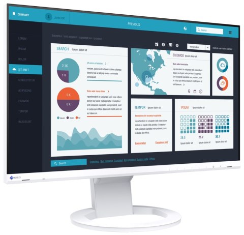 EIZO FlexScan EV2490-WT- monitor 23,8", 1920 x 1080, FullHD, 16:9 (biały)