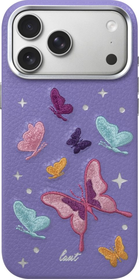 Laut Twine Edge - etui do iPhone 18 Pro / 17 Pro kompatybilne z MagSafe (lilac butterfly)