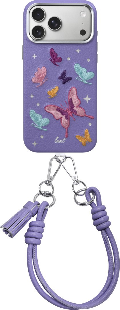 Laut Twine Edge - etui do iPhone 18 Pro / 17 Pro kompatybilne z MagSafe (lilac butterfly)