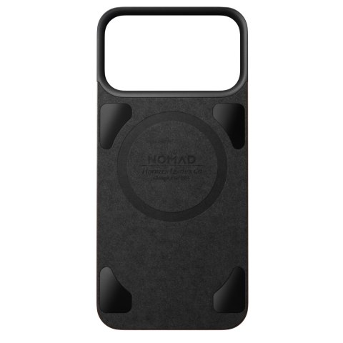 NOMAD Magnetic Leather Back - nakładka magnetyczna na iPhone 18 Pro Max / 17 Pro Max kompatybilna z MagSafe, skóra Horween (rust
