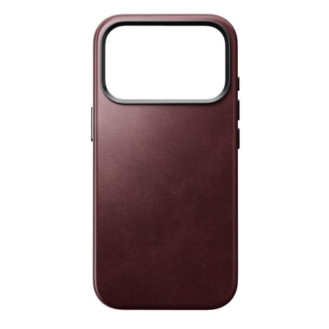 NOMAD Traditional Leather Case - etui do iPhone 18 Pro / 17 Pro kompatybilne z MagSafe, skóra Horween (burgundy)