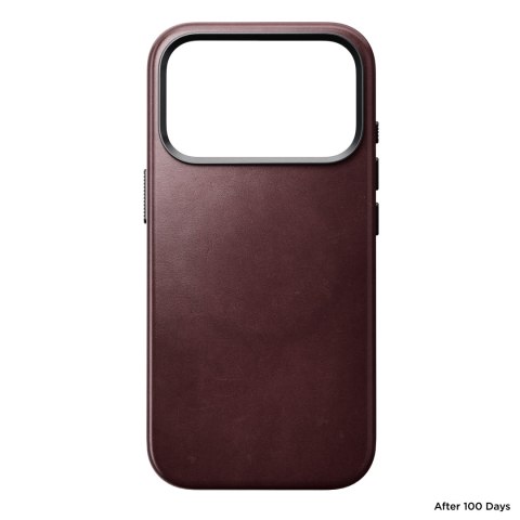 NOMAD Traditional Leather Case - etui do iPhone 18 Pro / 17 Pro kompatybilne z MagSafe, skóra Horween (burgundy)