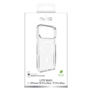 Puro Lite Mag - etui do iPhone 18 Pro Max / 17 Pro Max kompatybilne z MagSafe (transparent)