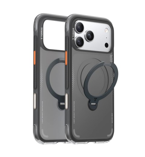 TORRAS Ostand Q3 Air - etui do iPhone 18 Pro / 17 Pro kompatybilne z MagSafe (black)