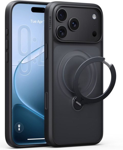 TORRAS Ostand Q3 Spin - etui do iPhone 18 Pro Max / 17 Pro Max kompatybilne z MagSafe (black)