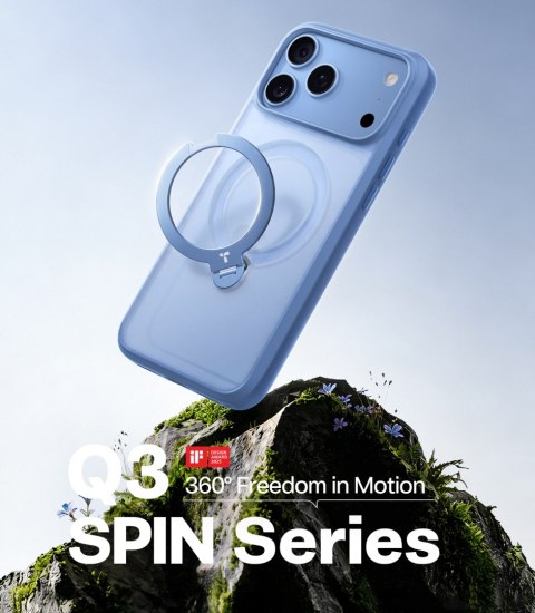 TORRAS Ostand Q3 Spin - etui do iPhone 18 Pro Max / 17 Pro Max kompatybilne z MagSafe (blue)