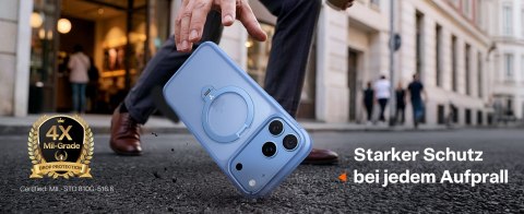 TORRAS Ostand Q3 Spin - etui do iPhone 18 Pro Max / 17 Pro Max kompatybilne z MagSafe (blue)