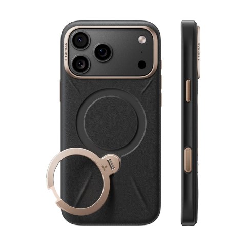 TORRAS Ostand Q3 VegSkin - etui do iPhone 18 Pro / 17 Pro kompatybilne z MagSafe (black)