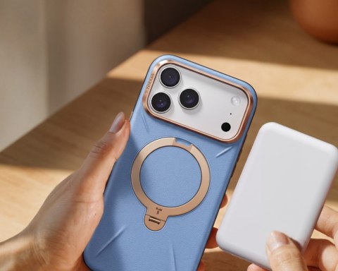 TORRAS Ostand Q3 VegSkin - etui do iPhone 18 Pro / 17 Pro kompatybilne z MagSafe (blue)