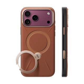 TORRAS Ostand Q3 VegSkin - etui do iPhone 18 Pro / 17 Pro kompatybilne z MagSafe (brown)