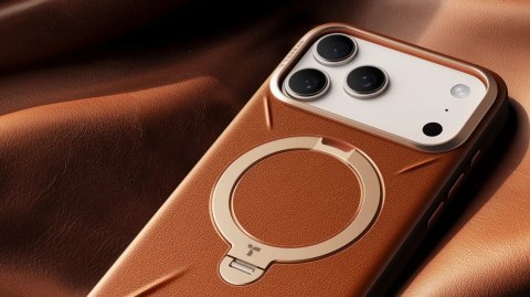 TORRAS Ostand Q3 VegSkin - etui do iPhone 18 Pro / 17 Pro kompatybilne z MagSafe (brown)
