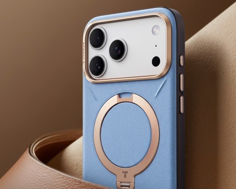 TORRAS Ostand Q3 VegSkin - etui do iPhone 18 Pro Max / 17 Pro Max kompatybilne z MagSafe (blue)