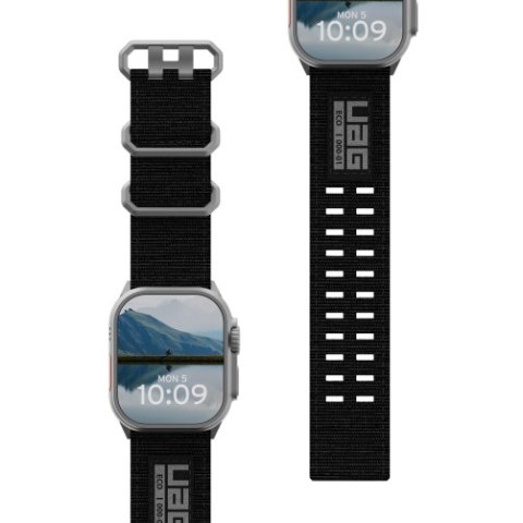 UAG Metropolis - uniwersalny nylonowy pasek do Apple Watch 44mm-49mm (Apple Watch 4-11, SE 1-3, Ultra 1-3) (black)