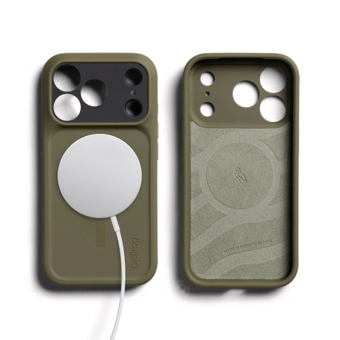 Bellroy Venture Case - etui do iPhone 18 Pro / 17 Pro kompatybilne z MagSafe oraz smycz na nadgarstek do telefonu (woodlands)