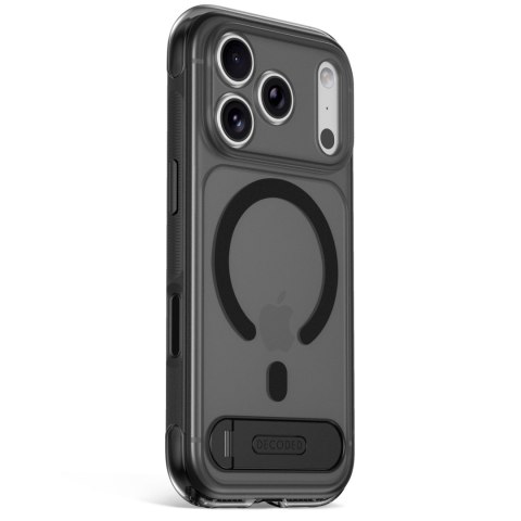 Decoded AntiMicrobial Hybrid Stand Backcover - etui z podstawką do iPhone 18 Pro Max / 17 Pro Max kompatybilne z MagSafe (froste
